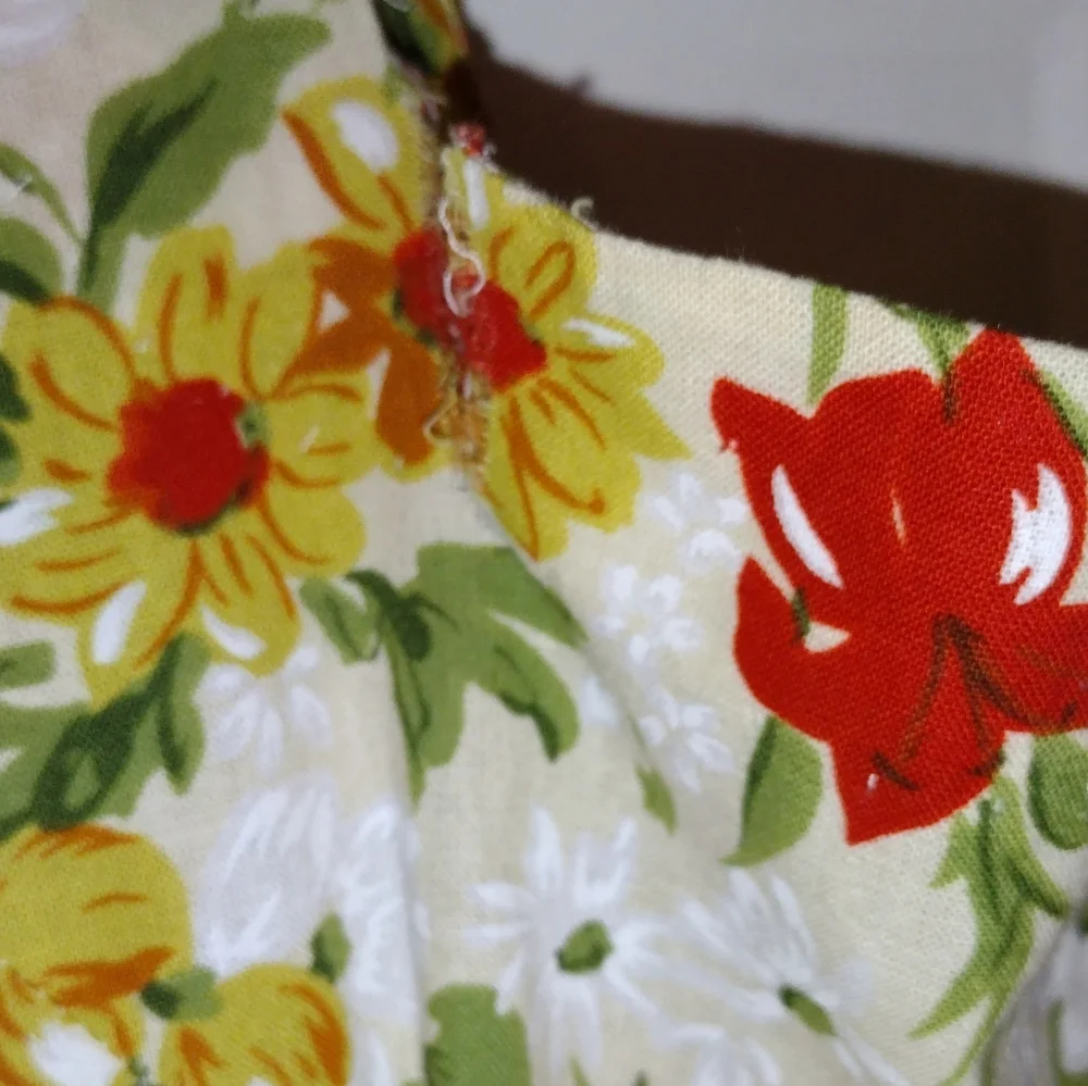 VINTAGE RUSTIC COLOR DRESS - Picture 3 of 9